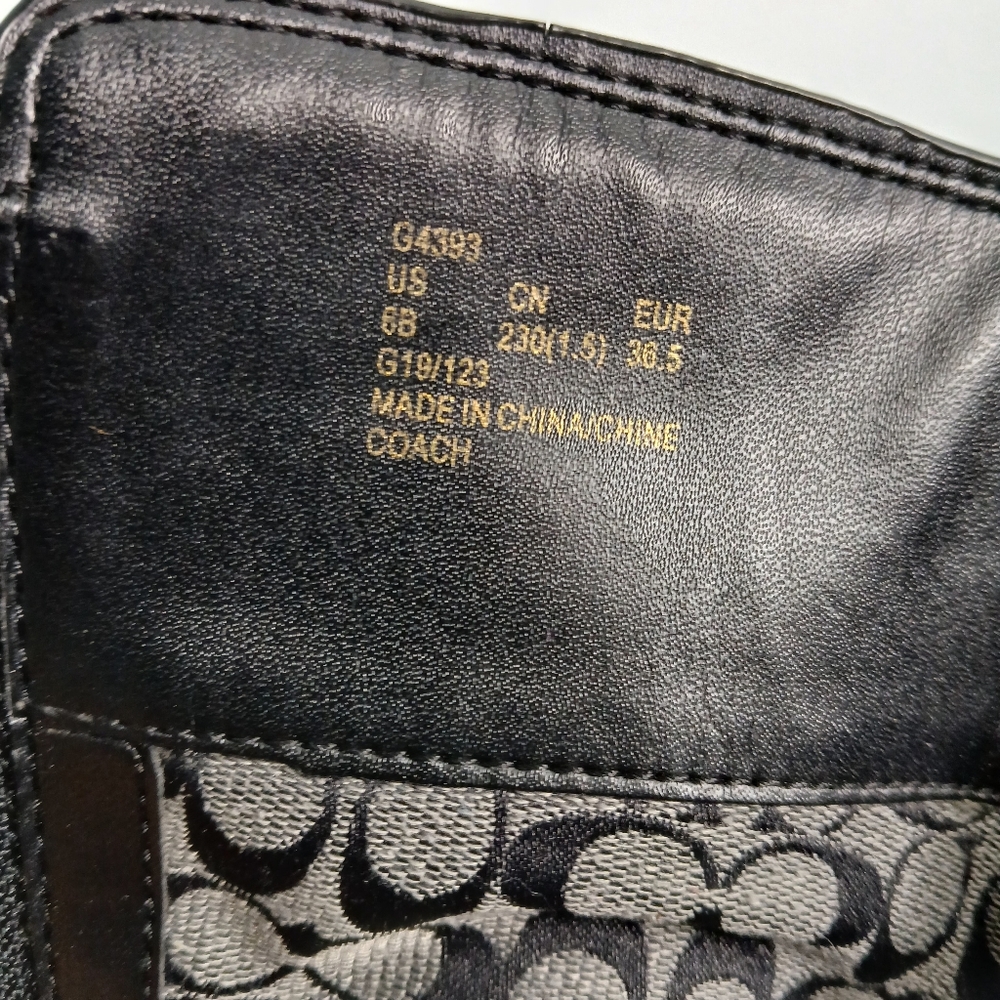 COACH Women's Ruby Horse and Carriage Buckle Leather Boots - Picture 10 of 12